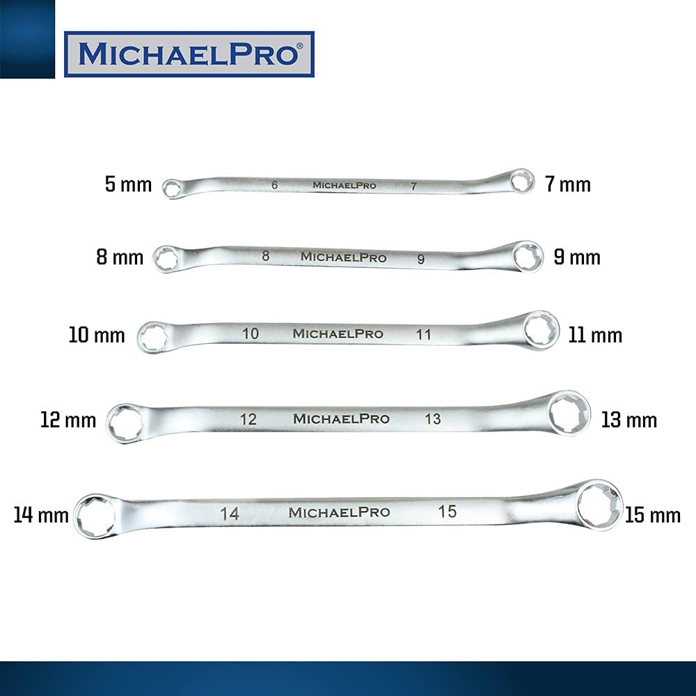 5-Piece Anti-shedding 45 Degree Socket Set with Portable Carry Case (MP001034)