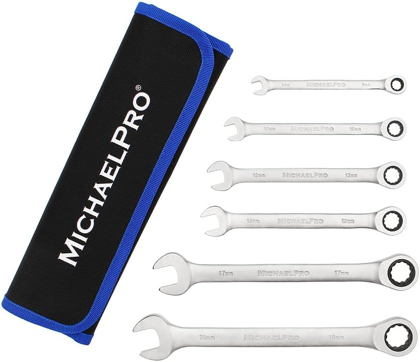 6 Piece Ratchet Combination Spanner Set Metric (MP001121)