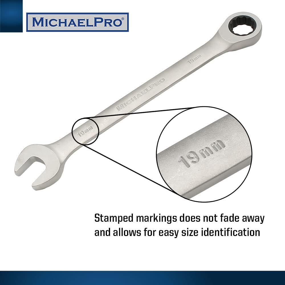 6 Piece Ratchet Combination Spanner Set Metric (MP001121)