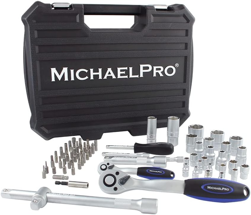 70-Piece 1/4" & 1/2" Dr. 72T Metric Socket Set (MP005010)