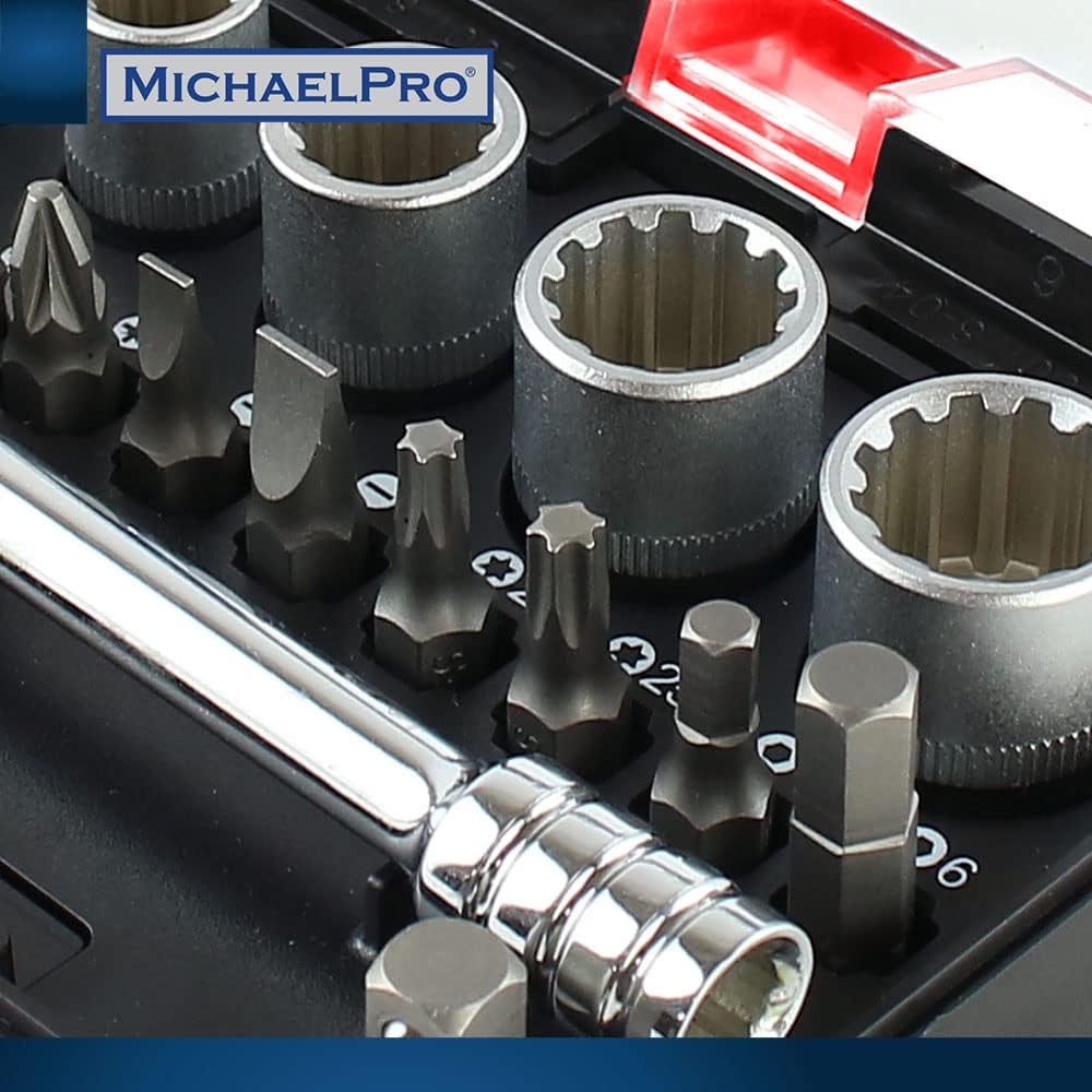 1/4 Inch Micro Bit Ratchet Mini Screwdriver High Torque (MP012005RD)