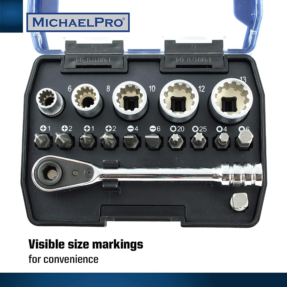 1/4 Inch Micro Bit Ratchet Mini Screwdriver High Torque (MP012005)