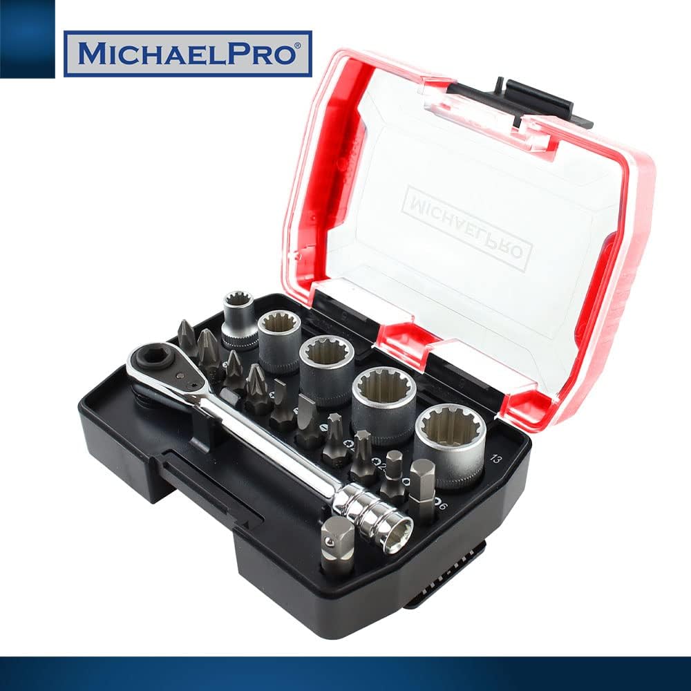 1/4 Inch Micro Bit Ratchet Mini Screwdriver High Torque (MP012005RD)