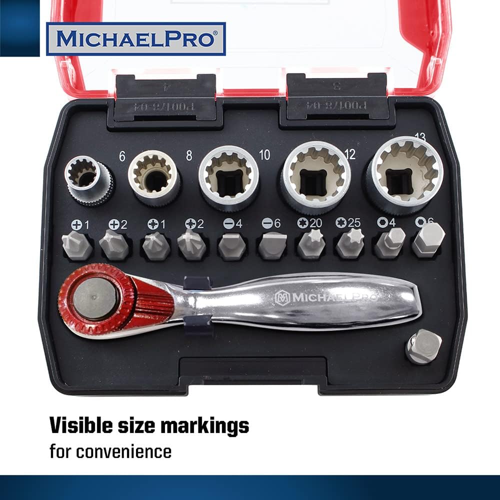 1/4 Inch Mini High Torque Mini Ratchet Screwdriver (MP012006RD)