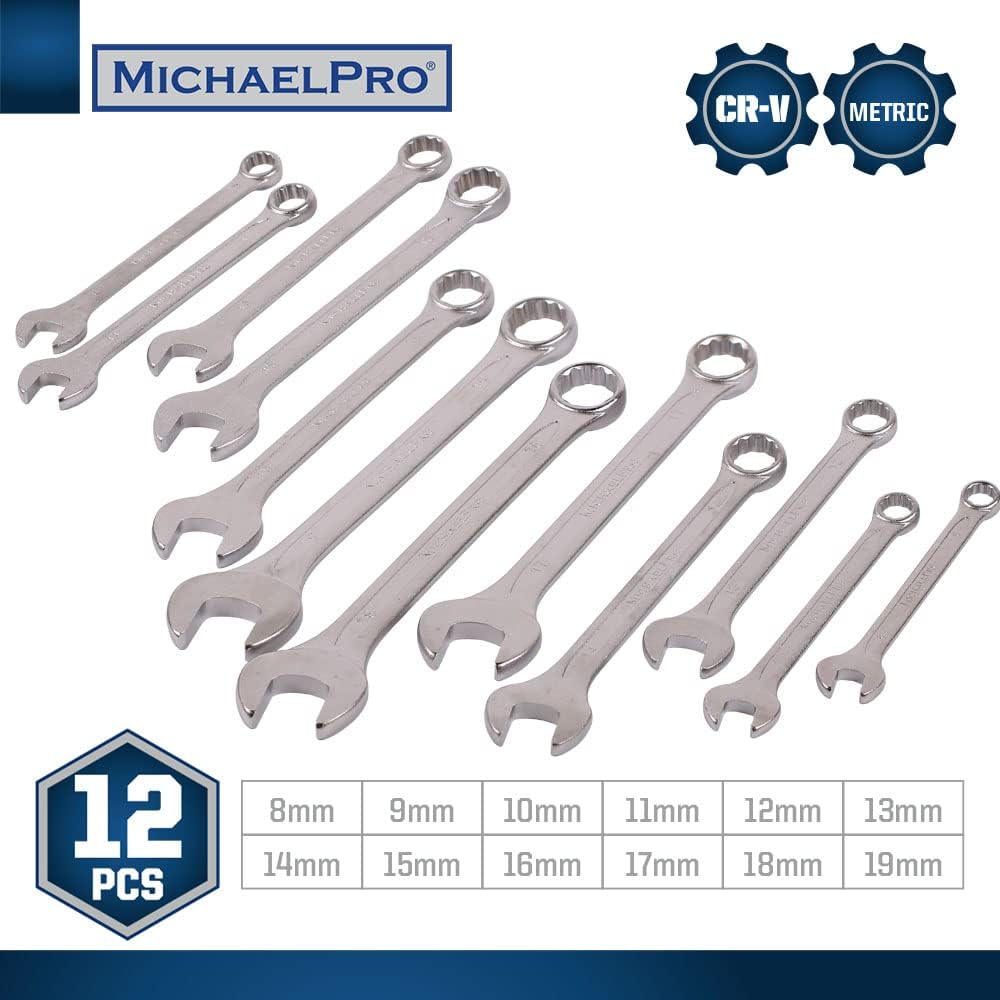 12-Piece Metric Combination Spanner Set (MP001091)