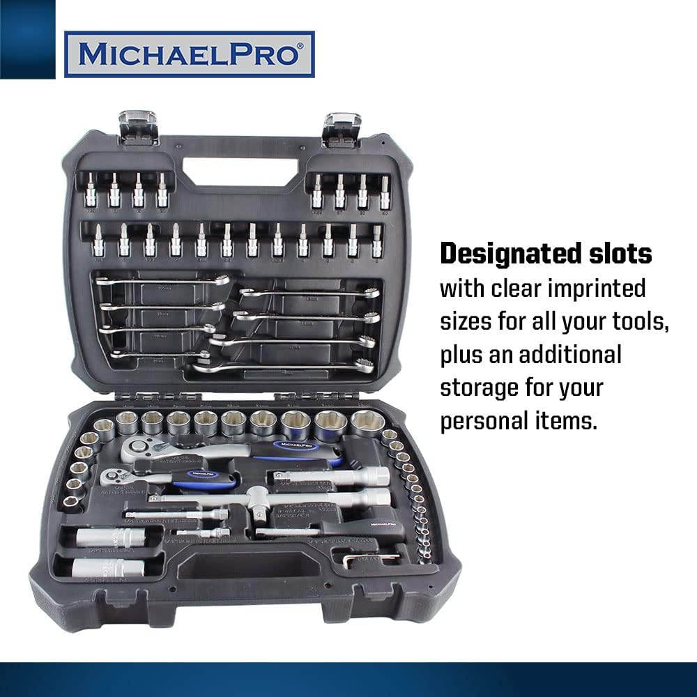 68-Piece 1/4" & 1/2" Dr. 72T Socket Set (MP005016)
