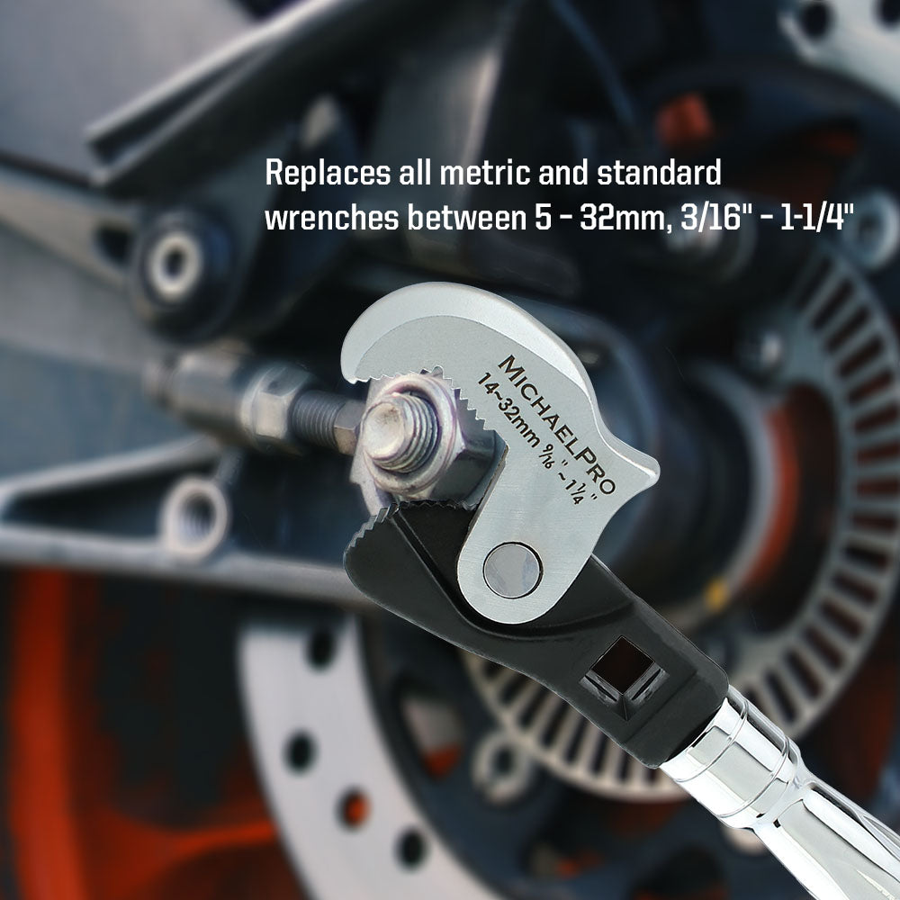 3-Piece Spring-Loaded Auto Size Adjusting Crowfoot Wrench Set (MP001205)