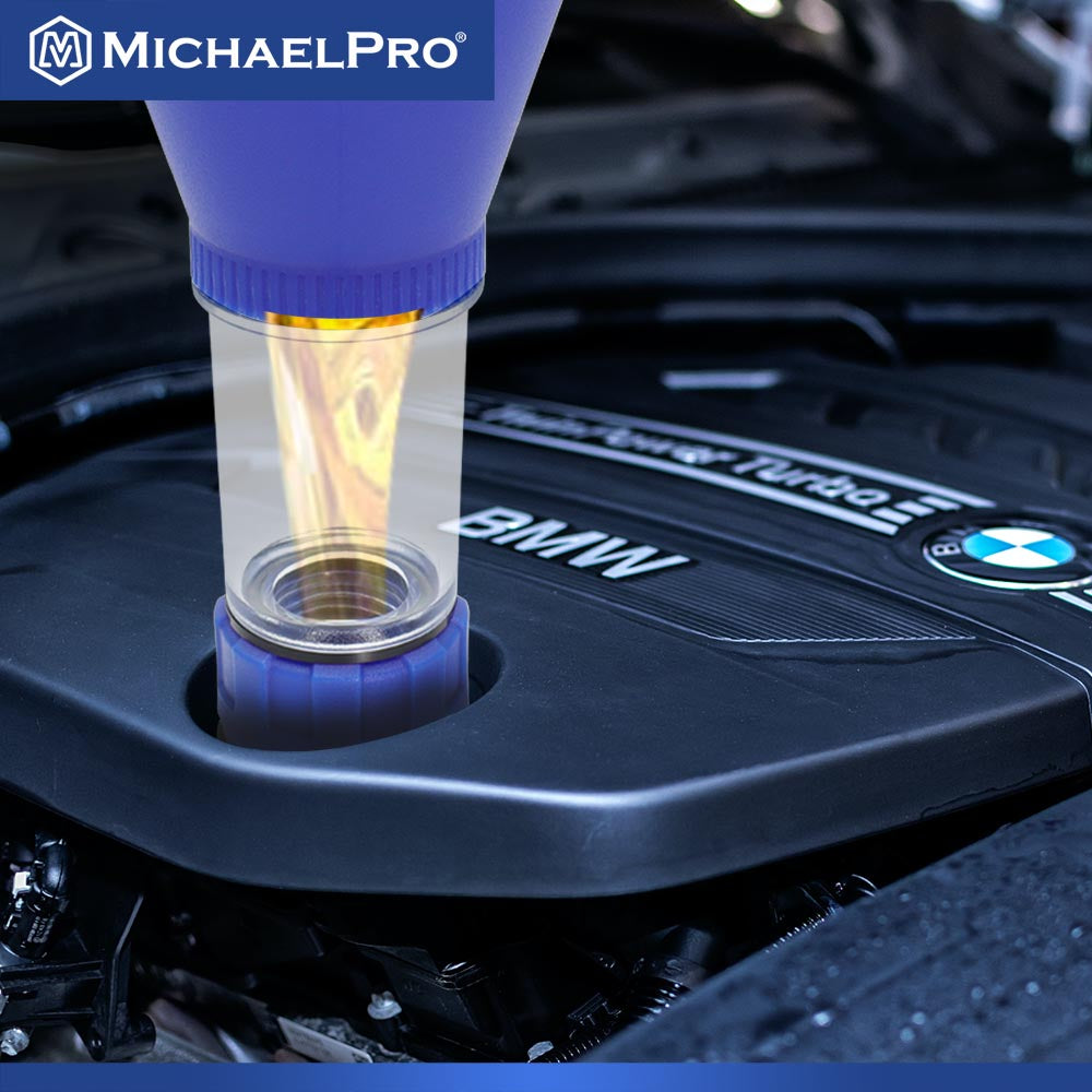 Auslaufsicherer Öltrichter für Mercedes-Benz und BMW – Drehadapter für Fahrzeuge ab Baujahr 2018 (MP009094)