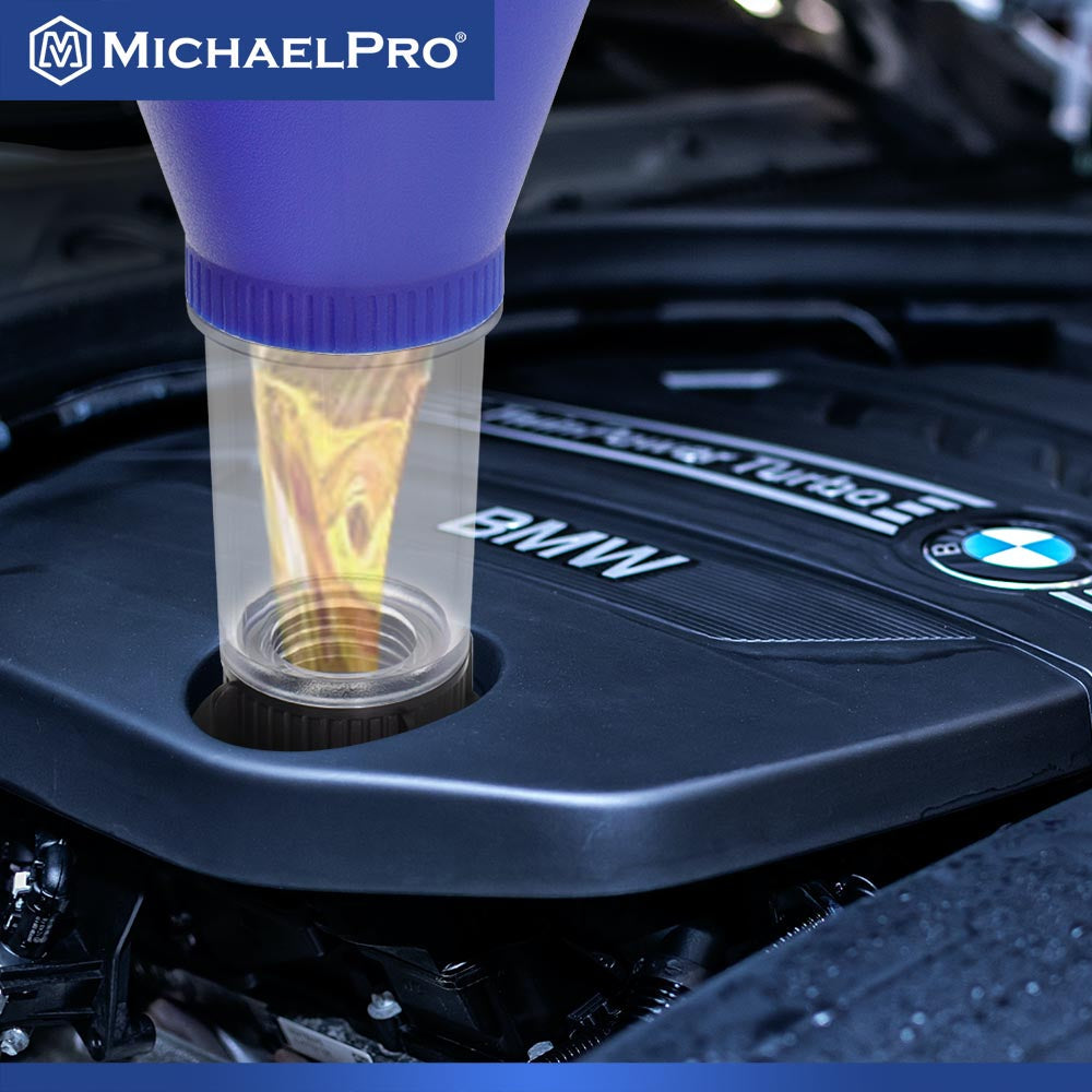 Auslaufsicherer Öltrichter für Mercedes-Benz und BMW – Clip-Adapter für Fahrzeuge bis Baujahr 2018 (MP009095)