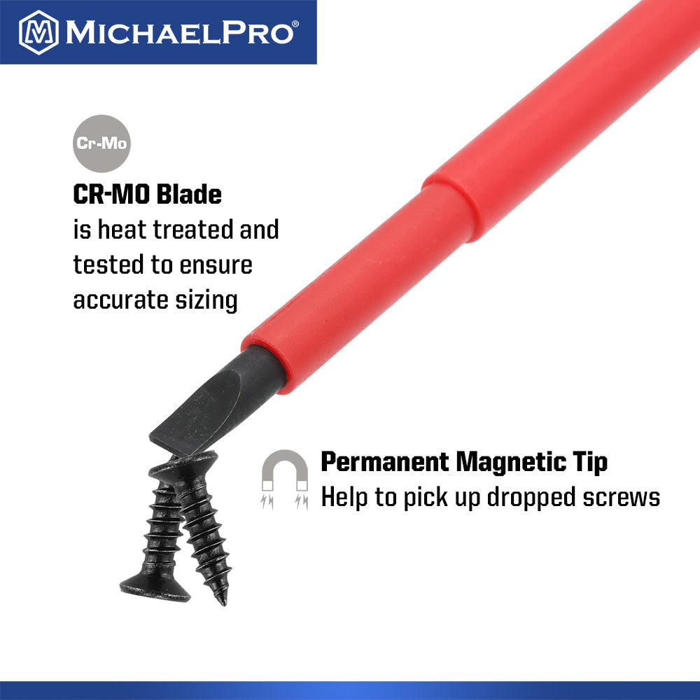 5.5 x 125mm Slotted Head VDE Insulated Electricians Screwdriver (MP002032)
