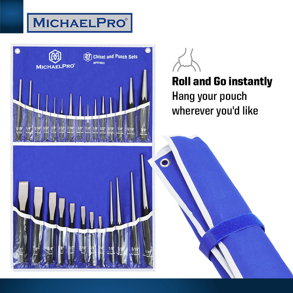 27-Piece Chisel and Punch Set, Heavy Duty (MP010031)